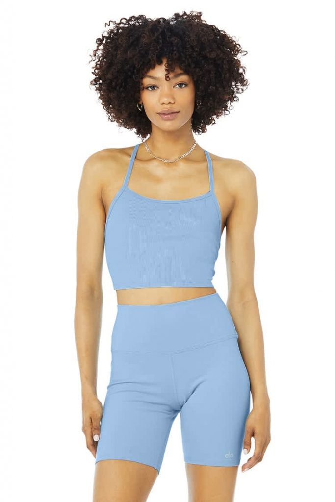 Alosoft Ribbed Crop Calm Tank