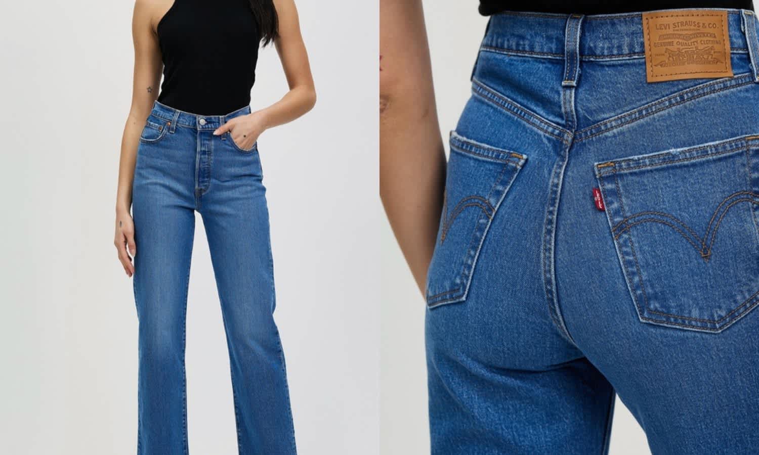 Levis Ribcage Ankle Jeans