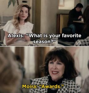 schitt's creek alexis moira rose awards season