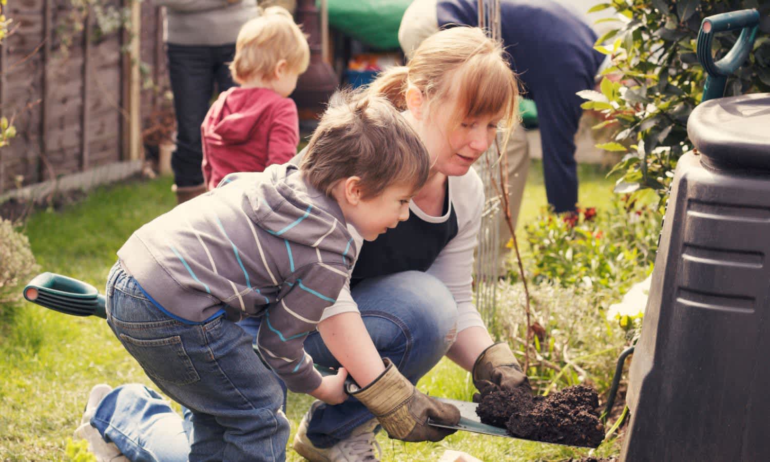 Neighbours coming together to compost