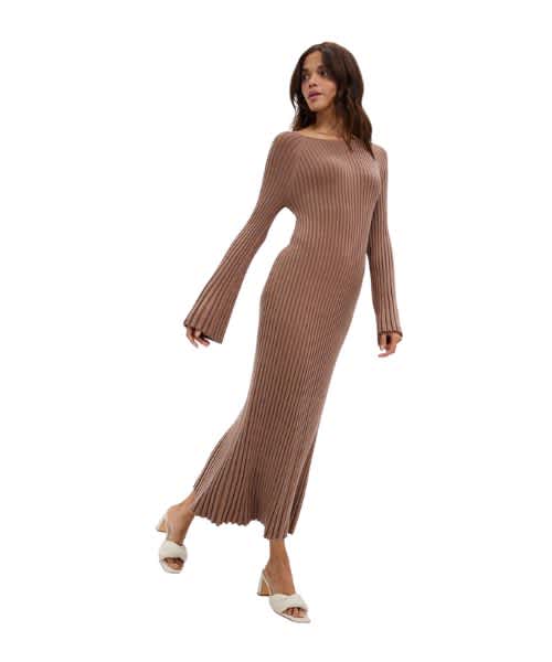 knit maxi dress