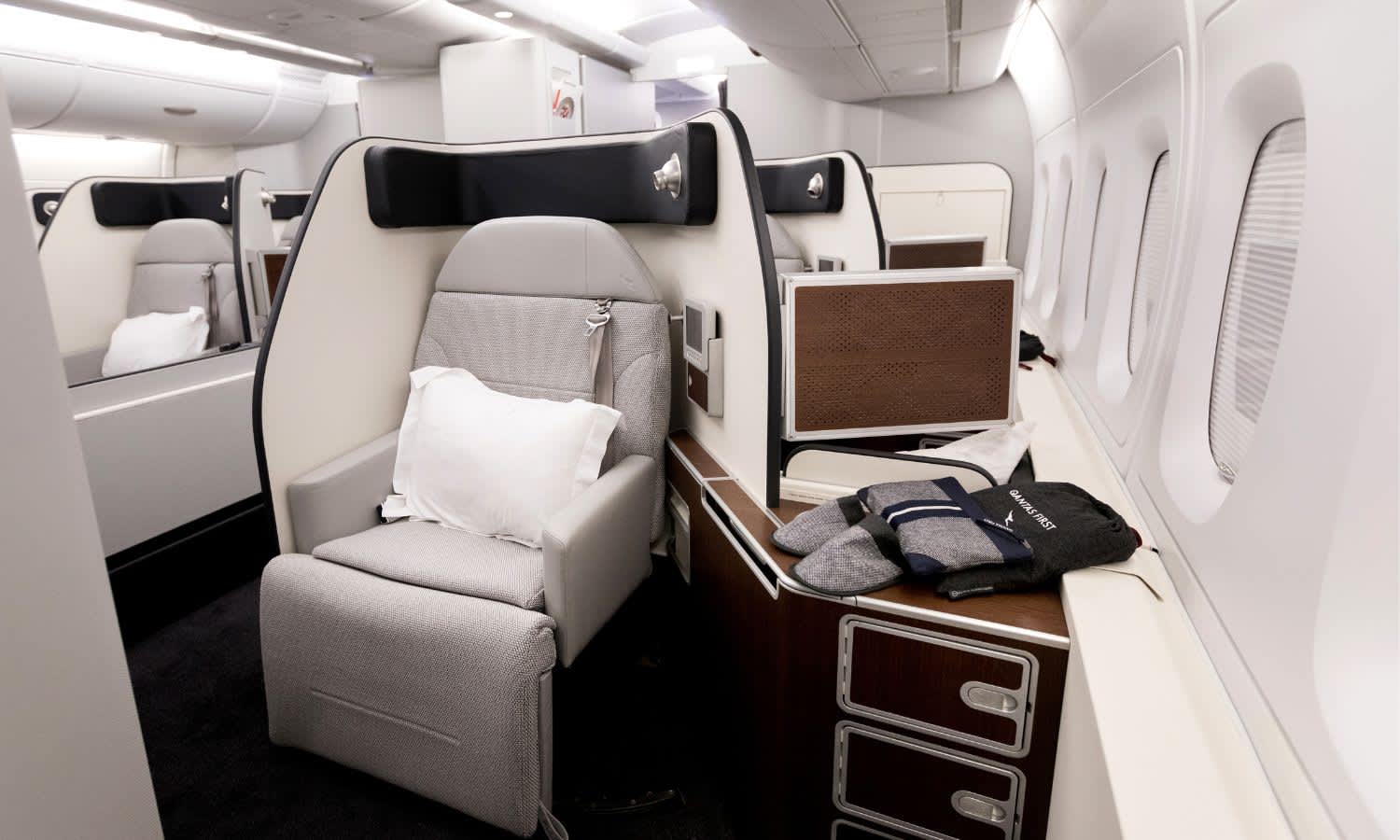 Qantas first class