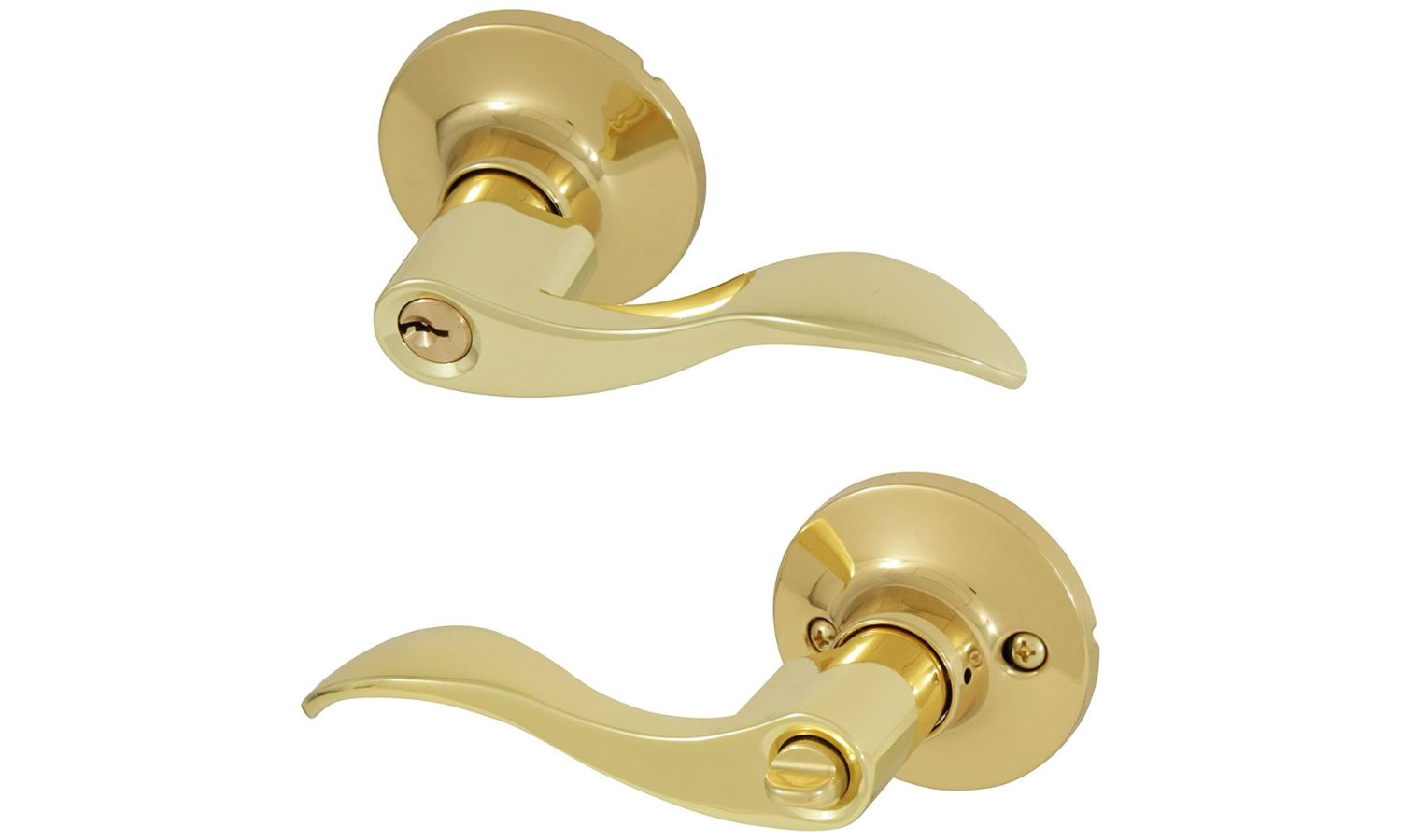 Brass door handle