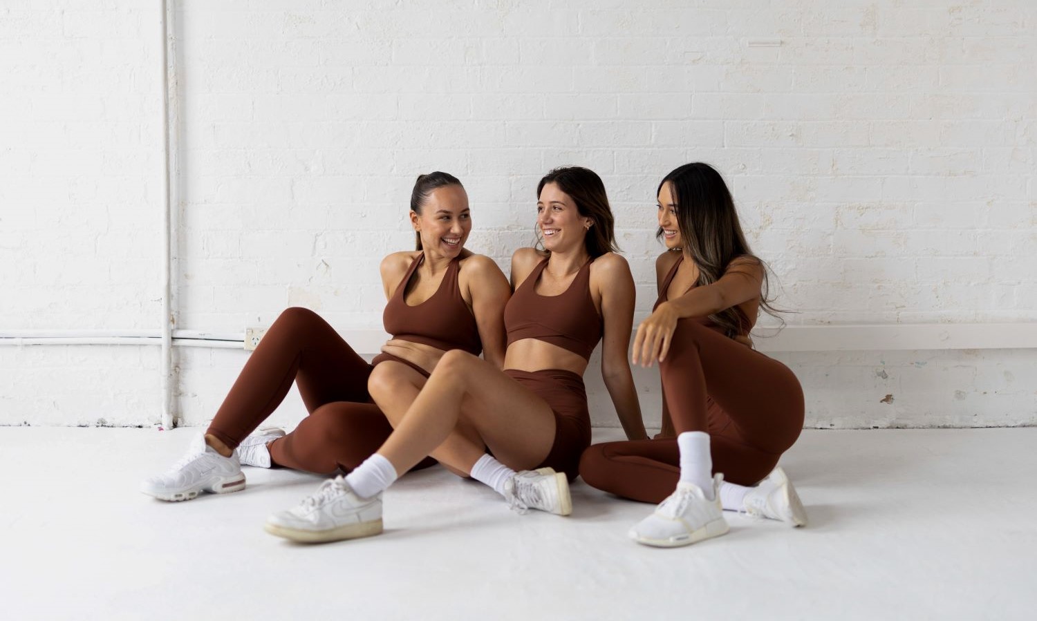 models posing mpwr activewear