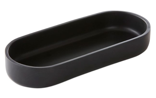 Black marble tray