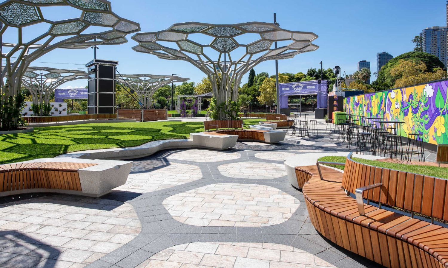 An image showing the Adelaide Festival Plaza, where the 2023 FIFA womens world cup will be shown.