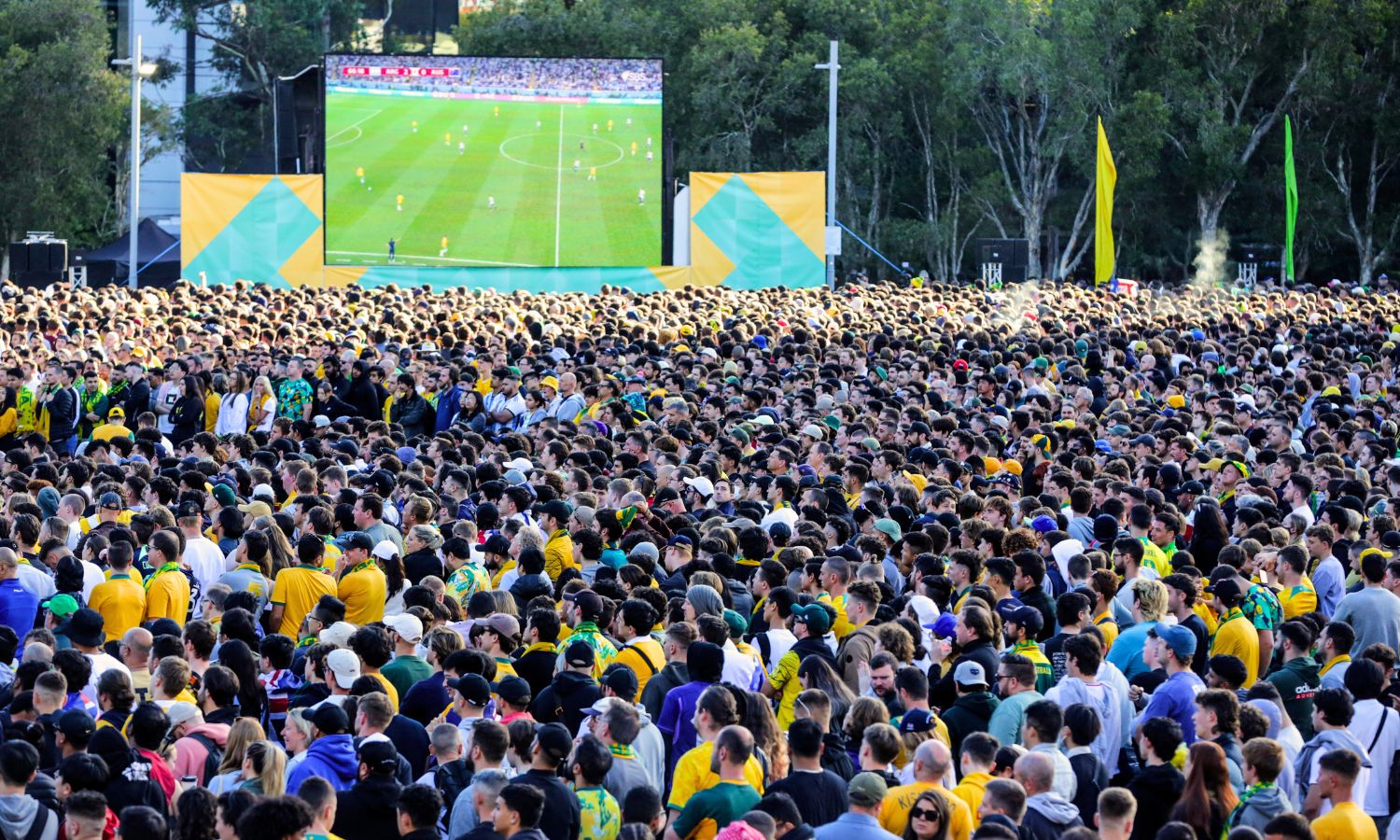 An image showing Tumbalong Park in Sydney, a great place to watch the FIFA World Cup.