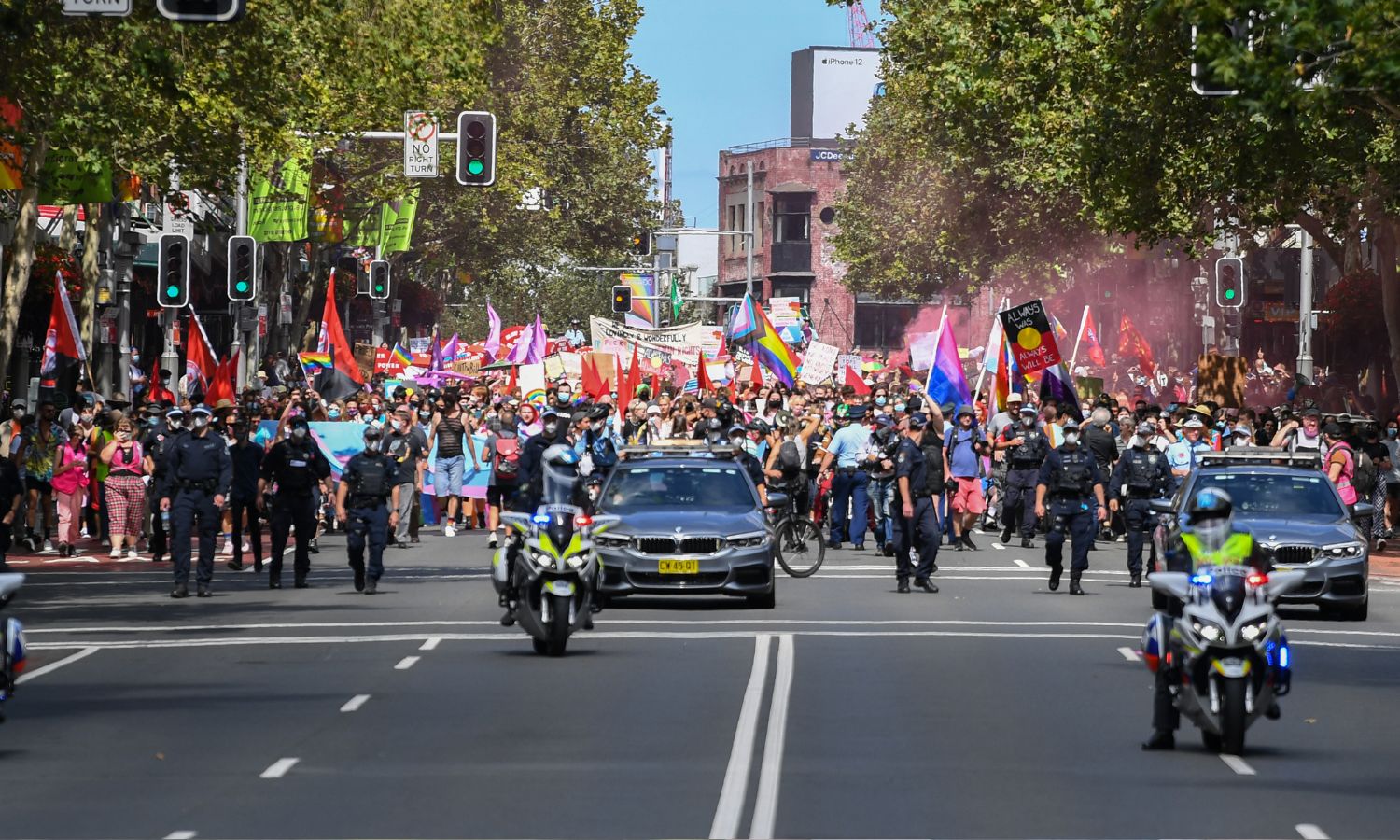 An LGBTQIA+ rights march in Sydney