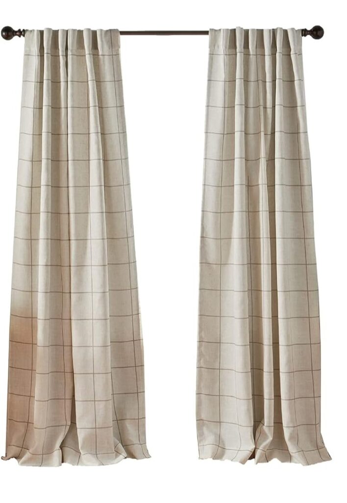 Plaid curtains amazon home décor