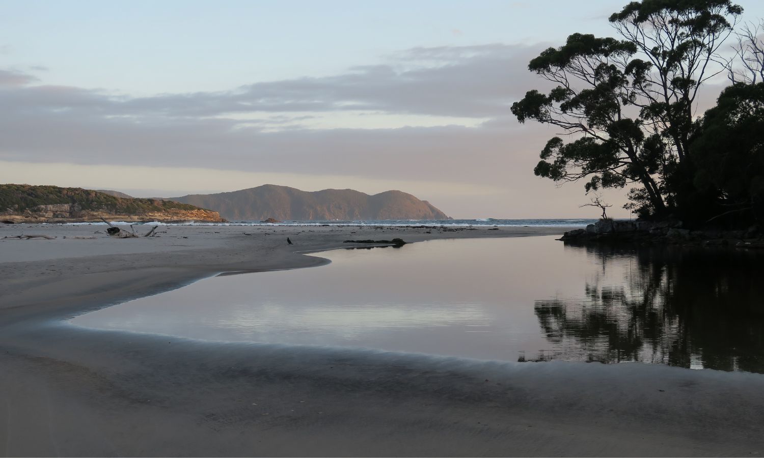 An image of one of the best beaches in tasmania