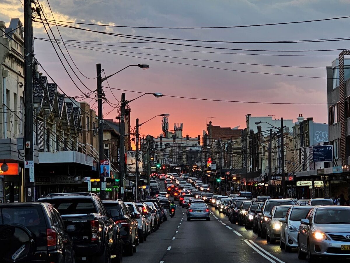 king st night sunset