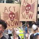 climate rally sign