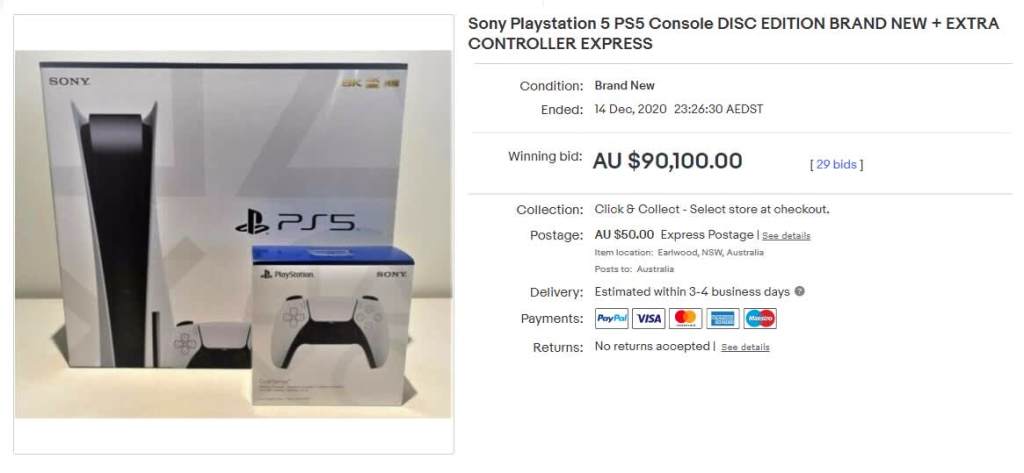 PS5 eBay