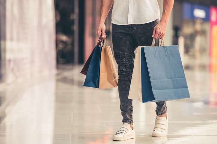 Man doing shopping