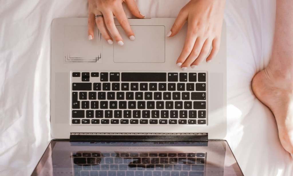 Girl at laptop