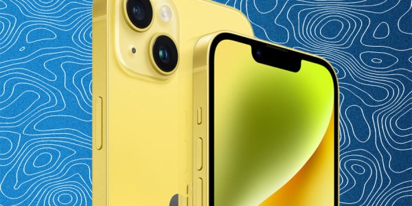 The yellow iPhone 14.