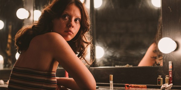 Mia Goth as Maxine Minx in the horror movie X.