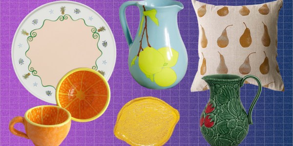 Fruit print homewares