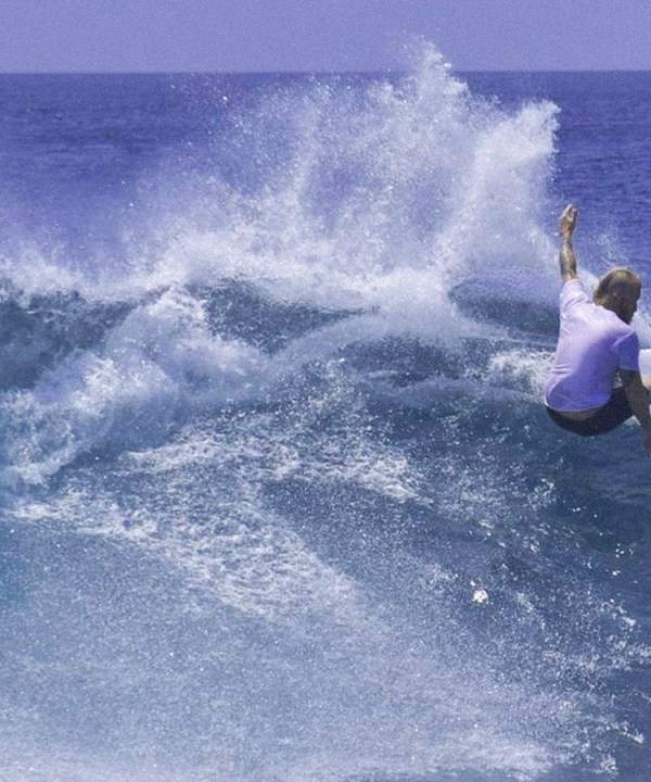 An image of Australian surfer Blakey Johnston surfing. He is currently trying to complete a 40 hour surf Cronulla.