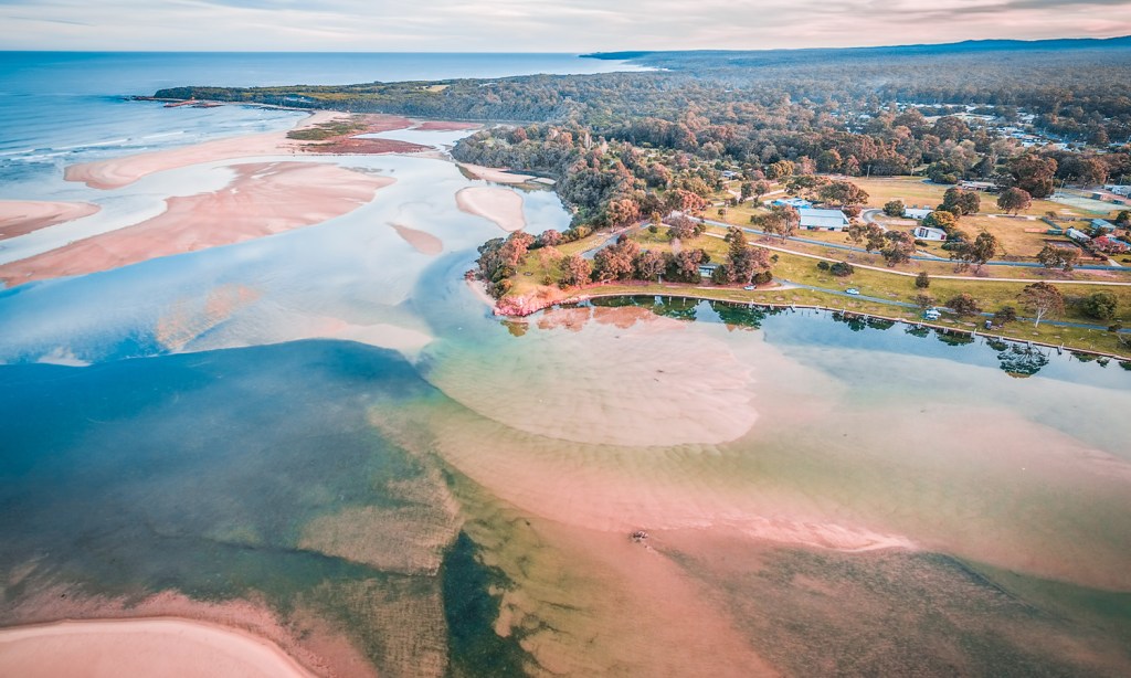 A view of the Mallacoota Inlet to showcase the best accommodation options in Mallacoota