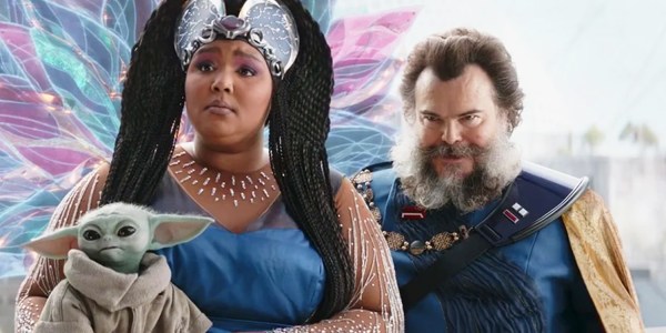 Lizzo and Jack Black in The Mandalorian season 3 episode 6.