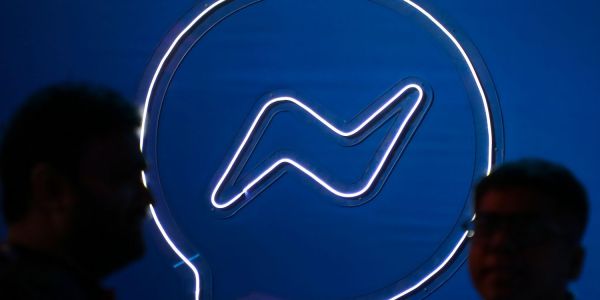 An image of the chat logo from Facebook to illustrate AI powere chatbots Meta is peparing to launch.
