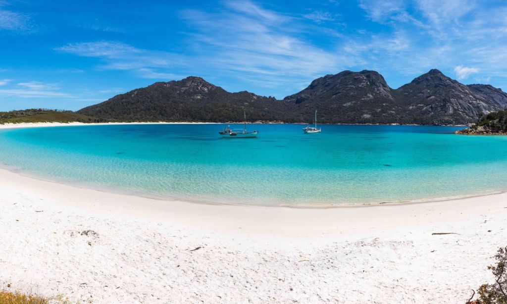 An image of one of the best beaches in tasmania