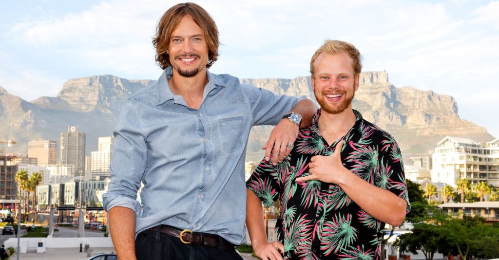 Rush Australia 2023 winner Hamish, and host David Genat